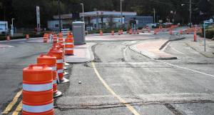 Elisha Meyer/Kitsap News Group Photos
A look at the new roundabout on the intersection of Bay Street and Bethel Avenue.