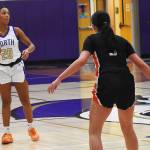 Viking Coriana McMillian scores 12 points against Central Kitsap.