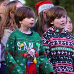 Children from East Port Orchard Elementary sing Christmas songs for all to hear.