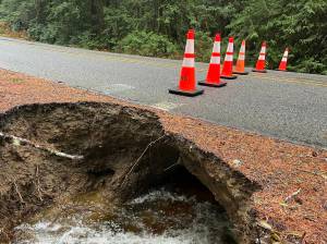Kitsap County courtesy photos
Damage to the culvert underneath Sunnyslope Road SW caused a closure of the road.