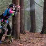 Damon Williams/Kitsap News Group Photos
One of the participants in the field fires a shot at an opponent.