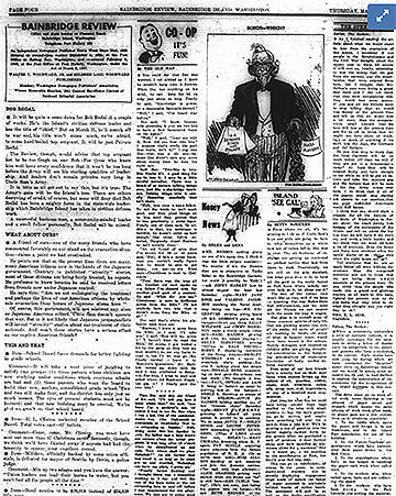 A copy of the editorial page of the day.