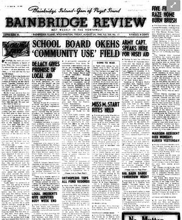 Nisei start to come home after the war.