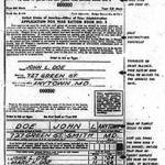 The paper showed readers how to fill out a ration form.