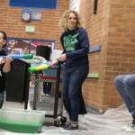 Elisha Meyer/Kitsap News Group Photos
Staff members stand by at the ready as the first kid takes his shot at sliming the principal.