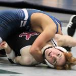 Elisha Meyer/Kitsap News Group photos
Sophomore Gavin Phillips wrestles in a consolation round.
