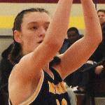 Maia Greiwe of Bainbridge shoots a free throw.