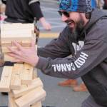 Frosty Fest wasnt just about fire. Games like Jenga were played throughout the day in town.