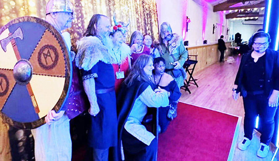 Professional photography was part of the festivities.