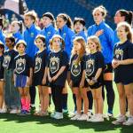 Jane Gershovich courtesy photo
West Sound Soccer Academy participates in Seattle Reigns season opener.