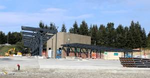 Elisha Meyer/Kitsap News Group
Construction efforts continue at the new Silverdale Transit Center.