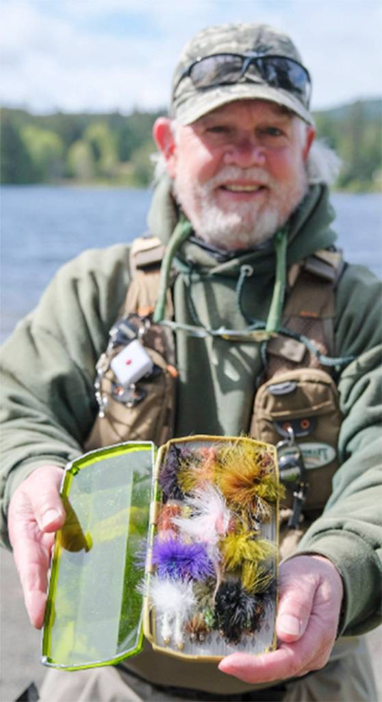 Tom Brobst shows his fishin mission ammunition.
