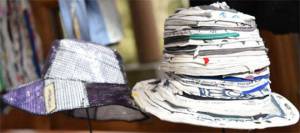 File photo
Hats made out of recycled material.