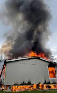 NKF&R courtesy photo
A family lost its house and dog in a fire near Kingston May 7.