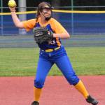 Knight Alex Godbolt makes a throw to first base.