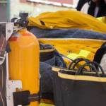 Firefighting gear used by WSF crewmembers.