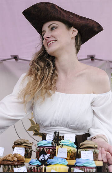 Tara Nash of Macaroos Baked Goods insists that pirates do, indeed, eat cake.