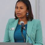 Melissa Littleton from the governors office shares a few words about the new transit center in Silverdale.