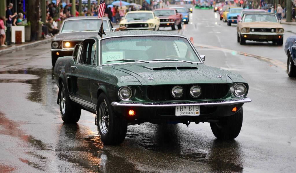 Mustangs take over Bay Street for a portion of the 55th Fathoms O Fun Grand Parade.