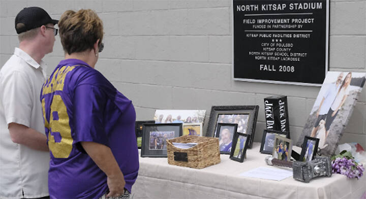 Those who attended the celebration of Dave Snyders life were able to see various displays.