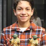 8th-grader Nathan Munoz of Poulsbo Middle School won an award for his Yoda artwork.