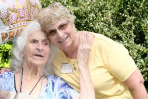 Damon Williams/Kitsap News Group
Lorene Klamke of Poulsbo, left, will celebrate her 100th birthday Aug. 27.