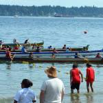Suquamish Tribe courtesy photos
Canoe races are always a big attraction at Chief Seattle Days.