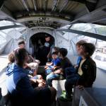 Airshow attendees were able to check out the gunners area on this plane.