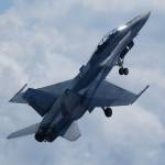 Planes like this one were able to get vertical quickly on takeoff.