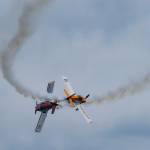 Acrobatic planes are popular, and smoke is let out so fans on the ground can see their paths better.