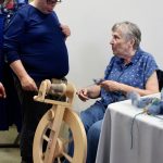 People of all ages were invited to check out the Kitsap Weavers and Spinners section of the fair.