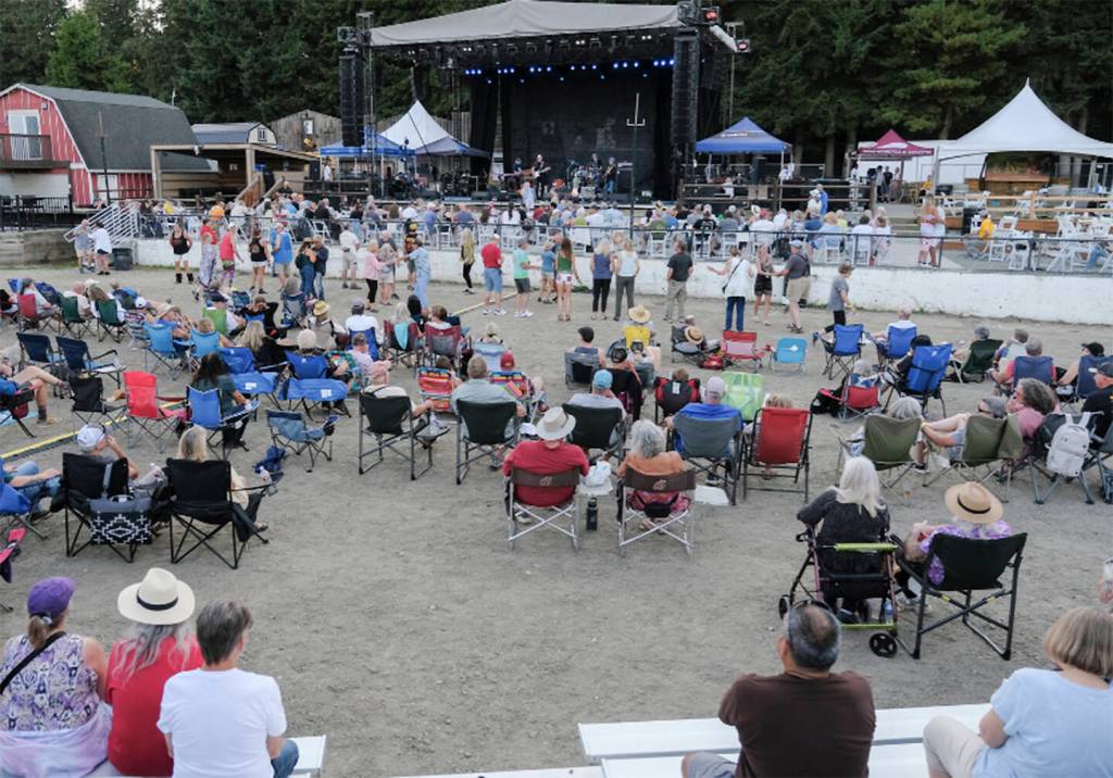 The audience was spread out all over for the concerts.