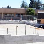 The new gym at Suquamish Elementary is expected to be completed by the end of fall.