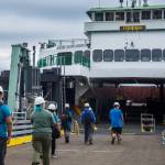 Kelsey Brenner courtesy photos
Students head to board a ferry for a day of class and hands-on training on the water.