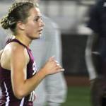 South Kitsap senior Emma Schmutz speeds her way through the course at the Hawks Nest Invitational Oct. 16.