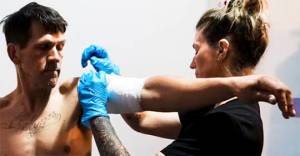 AP courtesy photo
Nurses are having to deal with large open wounds as a result of the drug use.