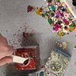 Spectrum club students participate in sensory activities that are low stimulation.