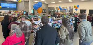 Suquamish Tribe courtesy photos
Customers walk into the market for the first time during the grand opening Nov. 19.