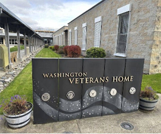 An exterior shot of the veterans home in Port Orchard.