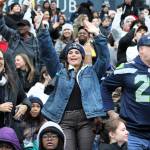 A few thousand football fans packed into the corner seats of Lumen Field to watch the 24th annual Army-Navy flag football game.