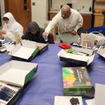 Javier Silva courtesy photos
Yakima workshop with an emphasis on statewide Politicizing Our Youth Campaign, featuring Javier Silva leading a painting session with youth.