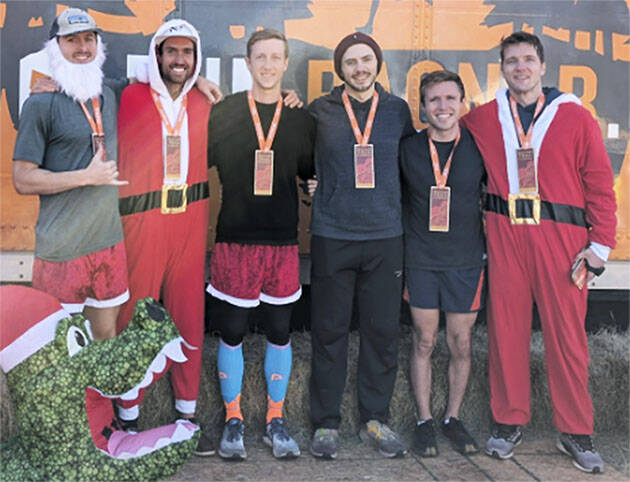 Devon Jacob courtesy photos
Ross Burk, Simon Camponuri, Nick Boles, Lucas Thompson, Devon Jacob and Thomas Gill won a recent race in Florida. They ran for Kingstons cross-country team a dozen years ago.