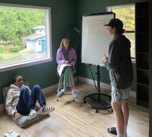 Silverwood School courtesy photos
Students in the quiet study space in the library of the farmhouse.