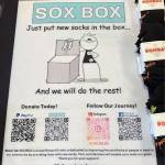 Sox Box courtesy photo
Sox Box of Bellevue provided clean dry socks for those without a permanent address at the event.