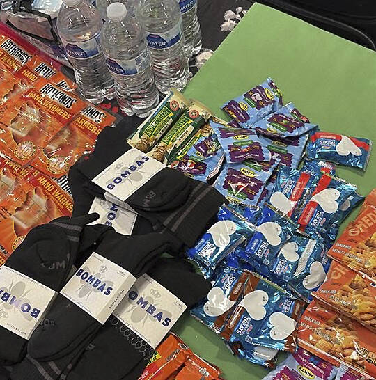 Northwest Hospitality courtesy photo
Northwest Hospitality provided essential items and snacks at the event for the homeless.