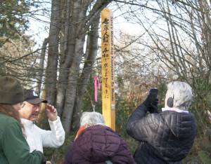 Molly Hetherwick/Kitsap News Group photos
The new Peace Pole on Bainbridge Island drew a crowd of residents, community leaders and local officials.