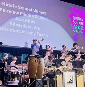 Coreen Haydock courtesy photo
The Fairview Middle School Jazz Birds were the top band at that level.