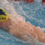 Bainbridge Spartan Calvin Cox competing in the 200-yard freestyle at districts.