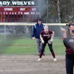 Madison Bonilla of SK pitches against Rogers March 18.