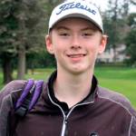 NK golfer Matix Thorne made an eagle on his birthday on the final hole of the Bainbridge-NK golf match March 27 at the Wing Point Golf and Country Club on BI.